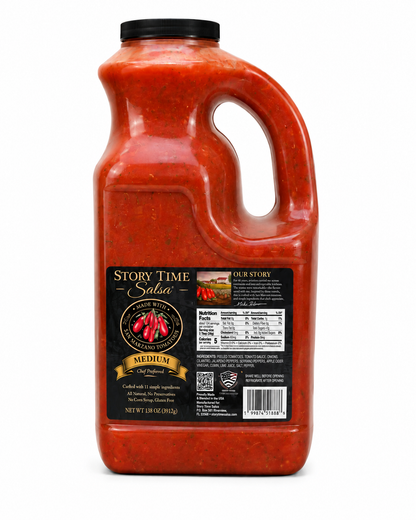 Medium Story Time Salsa Jug (Equivalent to 8.6 Jars)